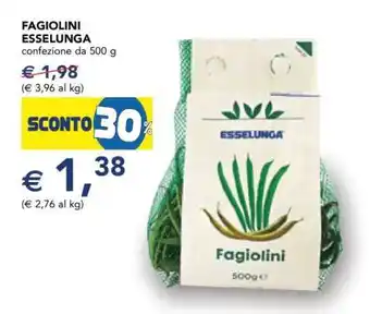 Esselunga FAGIOLINI ESSELUNGA offerta