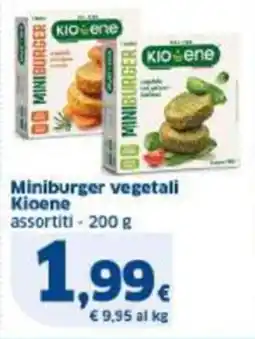 Sigma Miniburger vegetali Kioene assortiti offerta