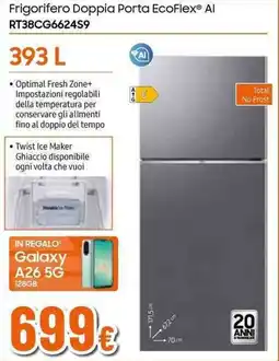 Expert SAMSUNG Frigorifero Doppia Porta EcoFlex Al RT38CG6624S9 offerta