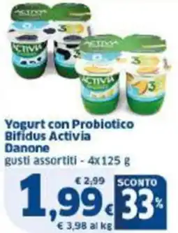 Sigma Yogurt con Probiotico Bifidus Activia Danone offerta