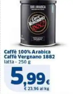 Sigma Caffè 100% Arabica Caffè Vergnano 1882 latta offerta
