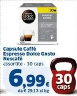 Sigma Capsule Caffè Espresso Dolce Gusto Nescafé offerta