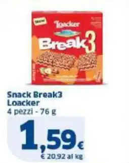 Sigma Snack Break3 Loacker offerta