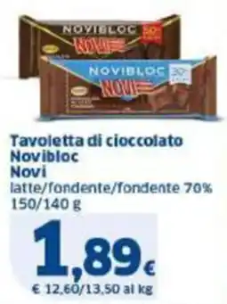 Sigma Tavoletta di cioccolato Novibloc Novi offerta