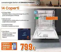 Expert SAMSUNG Lavastoviglie Serie 6 AI DW60DG790B00U1 offerta