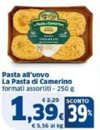 Sigma Pasta all'uovo La Pasta di Camerino offerta