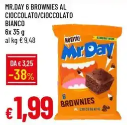 Galassia Mr.day 6 brownies al cioccolato/cioccolato bianco offerta