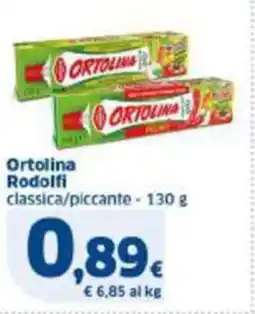 Sigma Ortolina Rodolfi offerta
