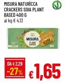 Galassia Misura naturicca crackers soia plant based offerta