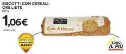 Ipercoop Biscotti con cereali ore liete offerta