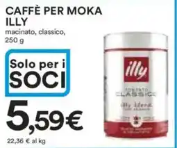 Ipercoop Caffè per moka ILLY offerta