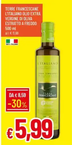 Galassia Terre francescane l'italiano olio extra vergine di oliva estratto a freddo offerta