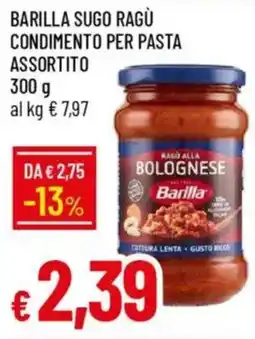 Galassia Barilla sugo ragù condimento per pasta assortito offerta