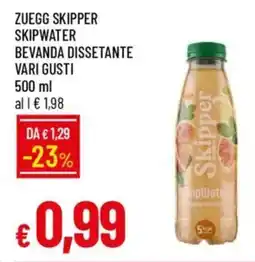 Galassia Zuegg skipper skipwater bevanda dissetante vari gusti offerta