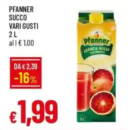 Galassia Pfanner succo vari gusti offerta