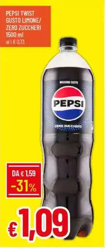 Galassia Pepsi twist gusto limone/ zero zuccheri offerta