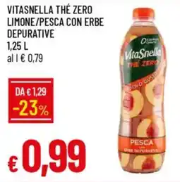 Galassia Vitasnella thé zero limone/pesca con erbe depurative offerta