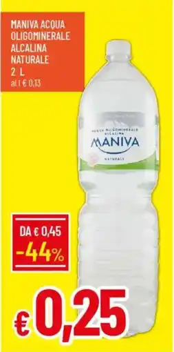 Galassia Maniva acqua oligominerale alcalina naturale offerta