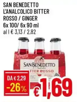 Galassia San benedetto l'analcolico bitter rosso / ginger offerta