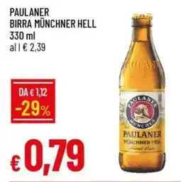 Galassia Paulaner birra münchner hell offerta