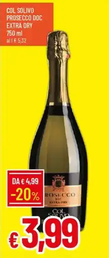 Galassia Col solivo prosecco doc extra dry offerta