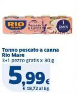 Sigma Tonno pescato a canna Rio Mare offerta