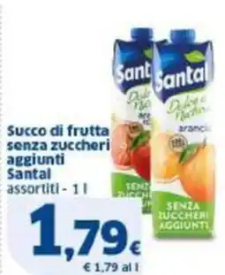 Sigma Succo di frutta senza zuccheri aggiunti Santal assortiti offerta