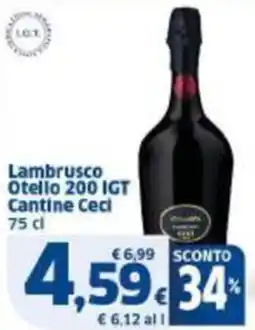 Sigma Lambrusco Otello 200 IGT Cantine Ceci offerta