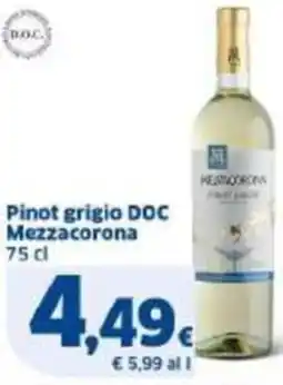 Sigma Pinot grigio DOC Mezzacorona offerta