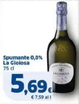 Sigma Spumante 0,0% La Gioiosa offerta