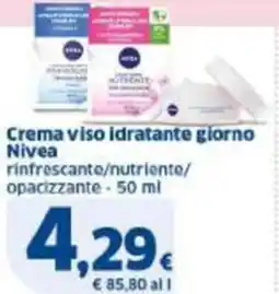 Sigma Crema viso idratante giorno Nivea offerta