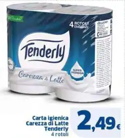 Sigma Carta igienica Carezza di Latte Tenderly offerta