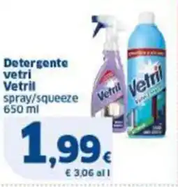 Sigma Detergente vetri Vetril offerta