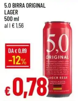 Galassia 5.0 birra original lager offerta