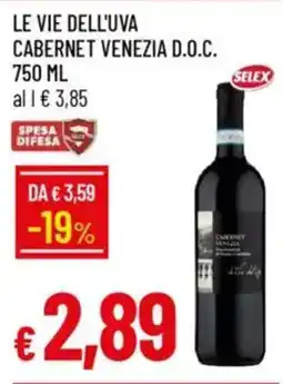 Galassia Le vie dell'uva cabernet venezia d.o.c. offerta