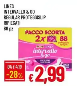 Galassia Lines intervallo & go regular proteggislip ripiegati offerta