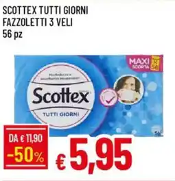 Galassia Scottex tutti giorni fazzoletti 3 veli offerta