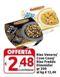 Carrefour Express Riso Venere/ Cous Cous/ Riso Freddo Dimmidisi offerta