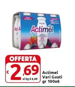 Carrefour Express Actimel Vari Gusti offerta