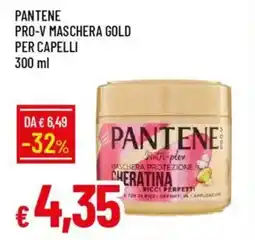 Galassia Pantene pro-v maschera gold per capelli offerta
