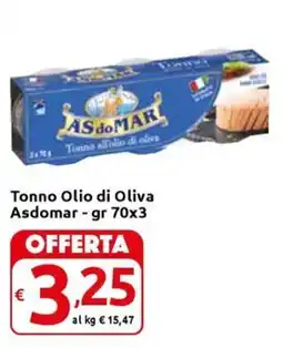 Carrefour Express Tonno Olio di Oliva Asdomar offerta