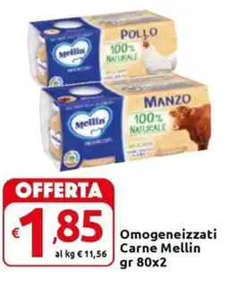 Carrefour Express Omogeneizzati Carne Mellin offerta