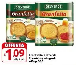 Carrefour Express Granfetta Delverde Classiche/Integrali offerta