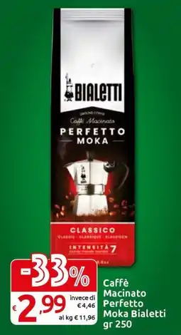 Carrefour Express Caffè Macinato Perfetto Moka Bialetti offerta