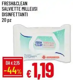 Galassia Fresh&clean salviette milleusi disinfettanti 20 pz offerta