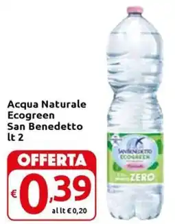 Carrefour Express Acqua Naturale Ecogreen San Benedetto offerta
