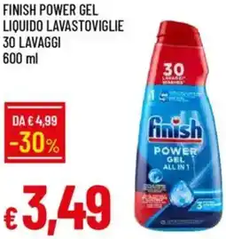 Galassia Finish power gel liquido lavastoviglie 30 lavaggi offerta