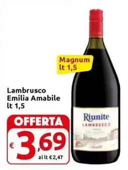 Carrefour Express Lambrusco Emilia Amabile offerta