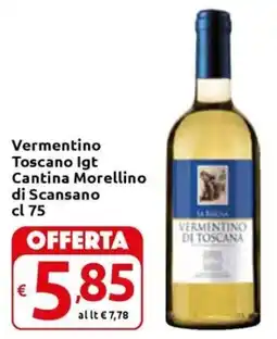 Carrefour Express Vermentino Toscano lgt Cantina Morellino di Scansano offerta