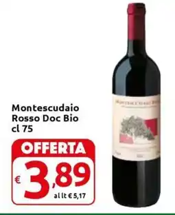 Carrefour Express Montescudaio Rosso Doc Bio offerta